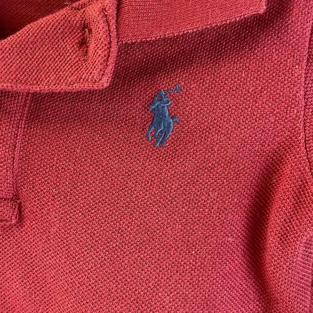 Ralph‎ Lauren Kids Maroon Long Sleeve Polo